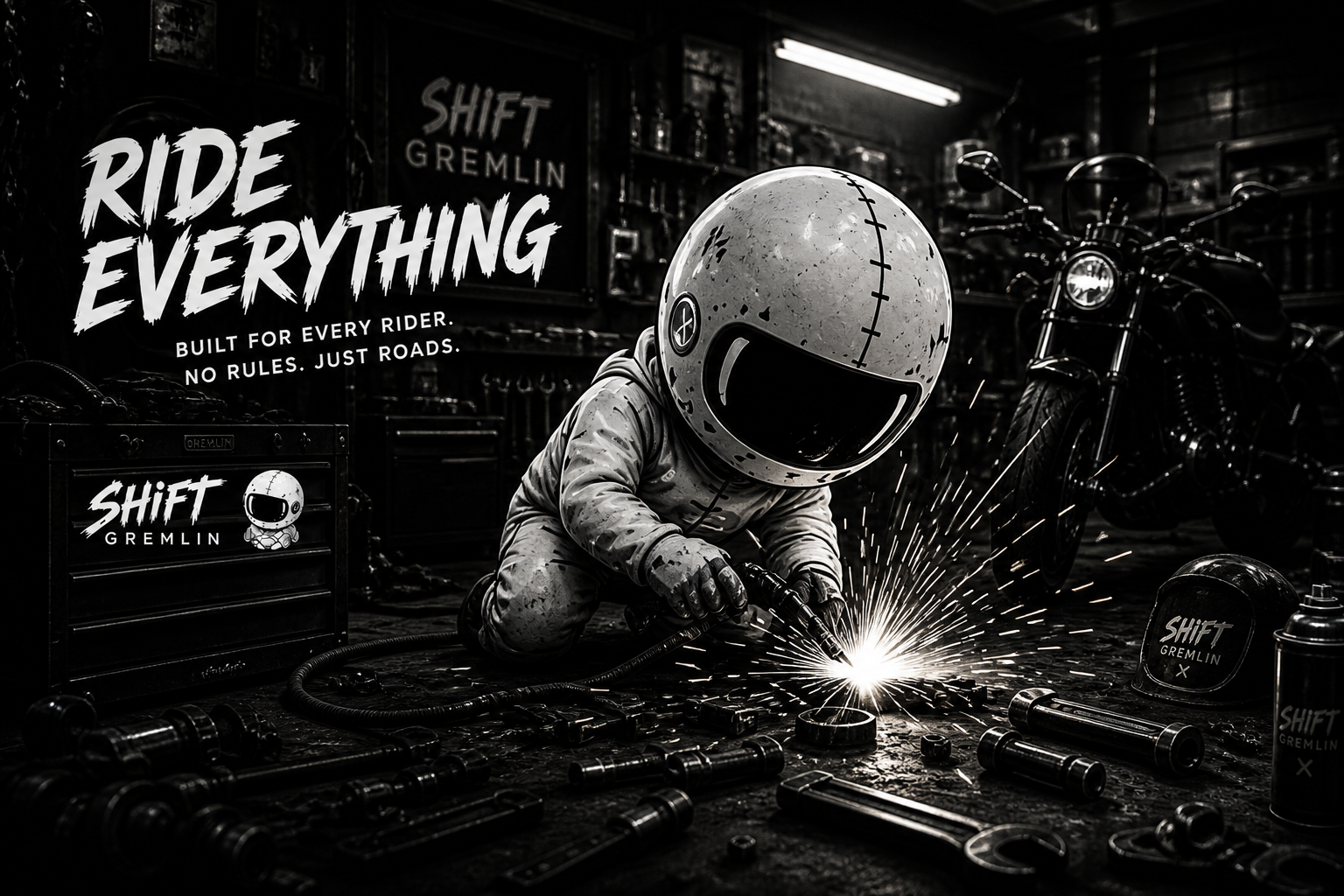 Shift Gremlin motorcycle hero artwork